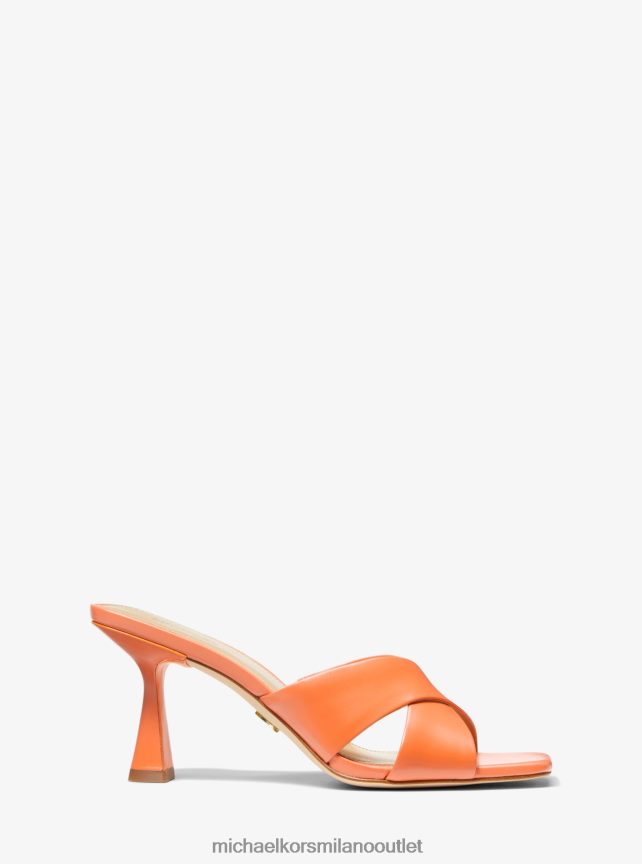 Michael Kors sabot in pelle clara donne albicocca P06L0L1848 scarpe