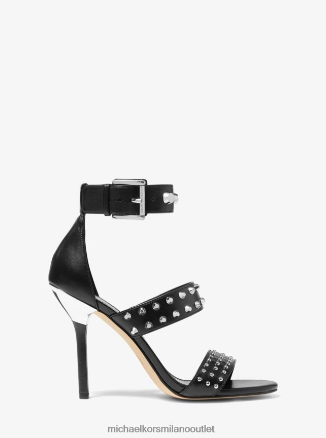 Michael Kors sandalo Amal Astor in pelle con borchie donne nero P06L0L2034 scarpe