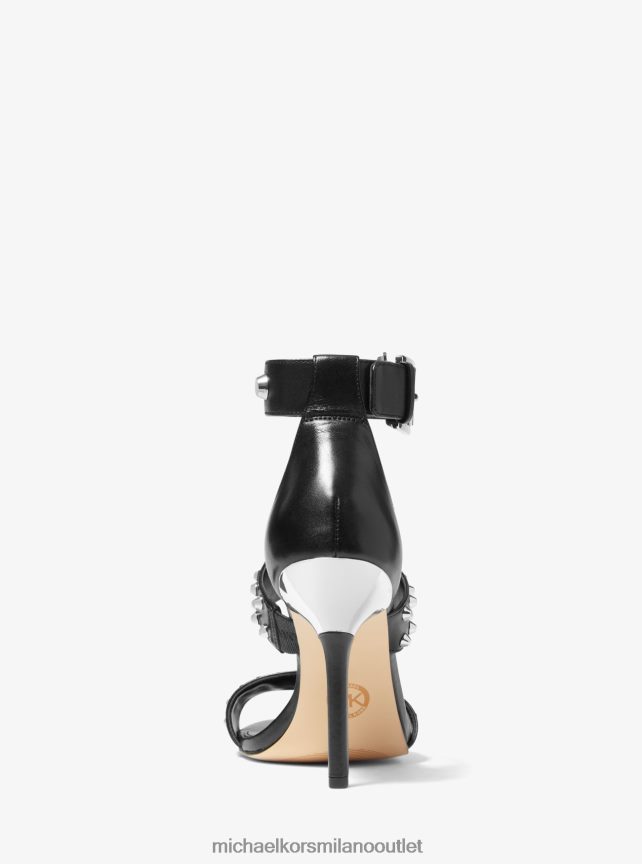 Michael Kors sandalo Amal Astor in pelle con borchie donne nero P06L0L2034 scarpe