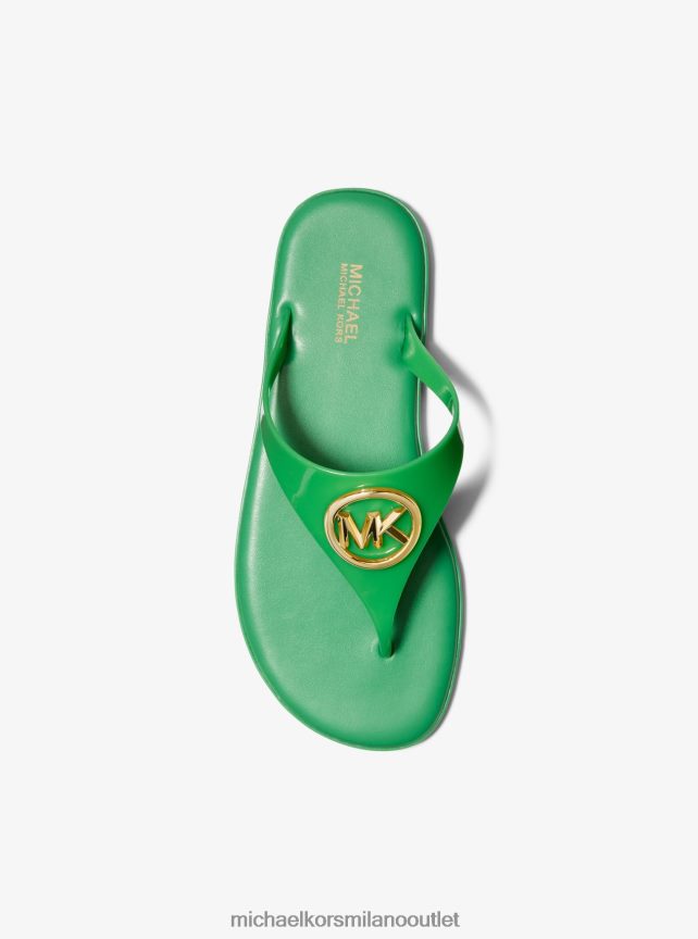 Michael Kors sandalo carmen in pvc gelatinato donne verde palma P06L0L1960 scarpe