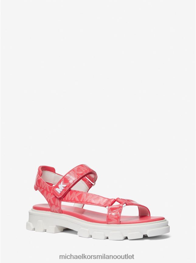 Michael Kors sandalo con logo ridley donne geranio P06L0L1984 scarpe