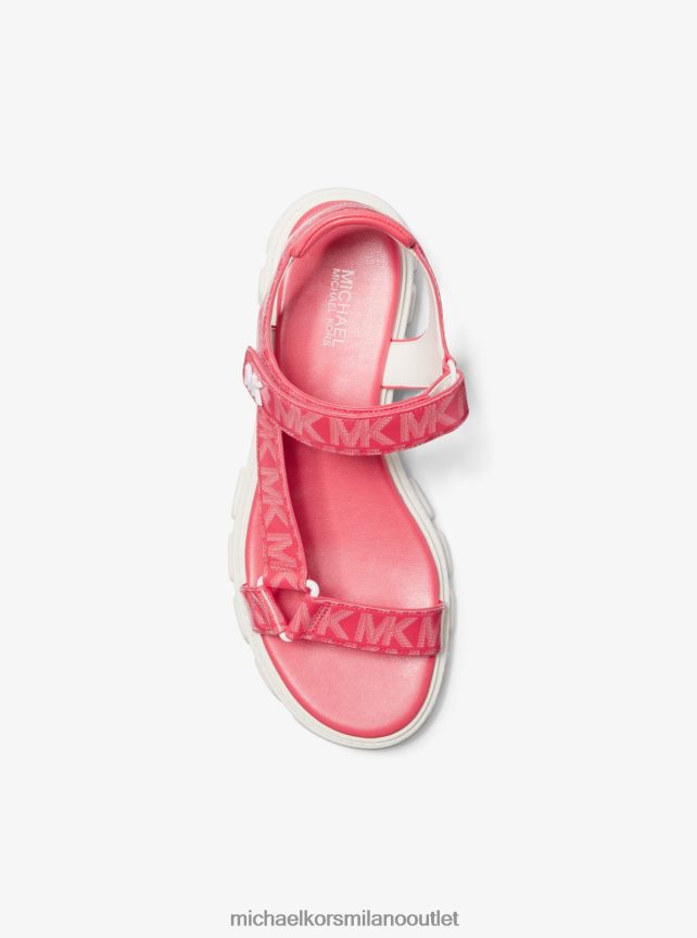 Michael Kors sandalo con logo ridley donne geranio P06L0L1984 scarpe