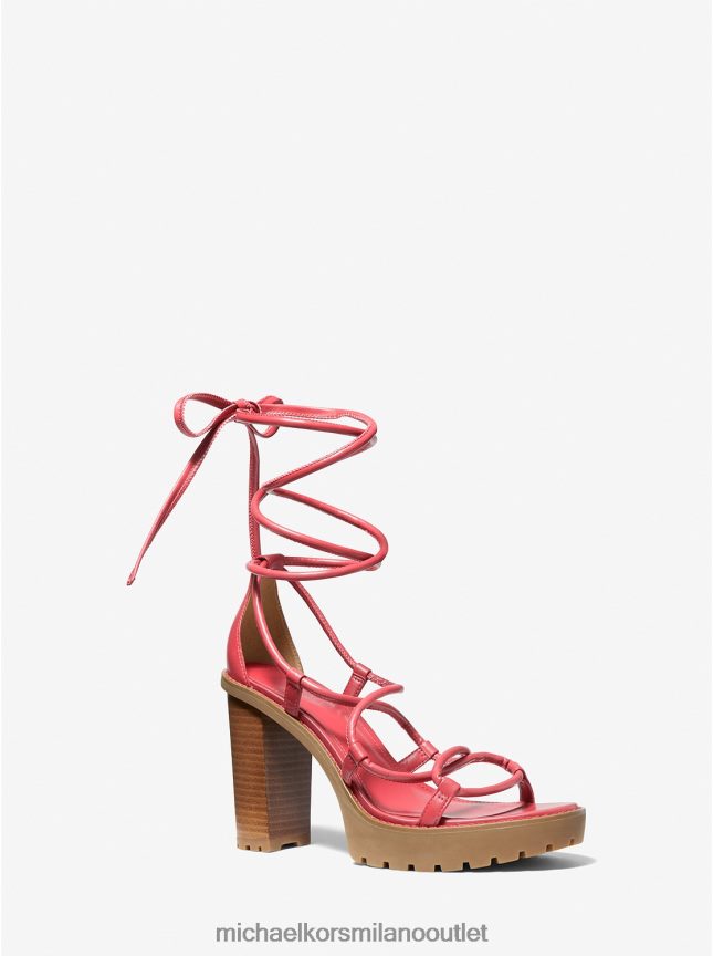 Michael Kors sandalo con plateau in vera pelle donne dalia P06L0L2045 scarpe