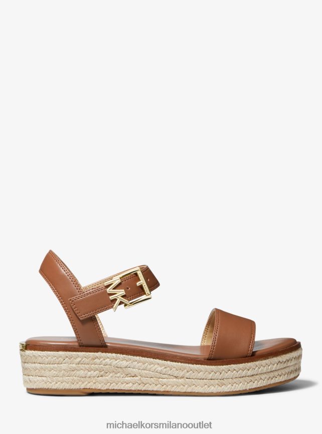 Michael Kors sandalo espadrillas richie con plateau in ecopelle donne bagaglio P06L0L1876 scarpe