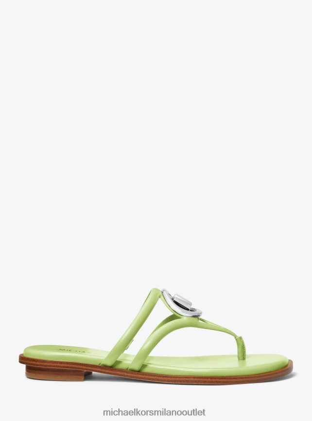 Michael Kors sandalo hampton in pelle donne brt limetta P06L0L1946 scarpe