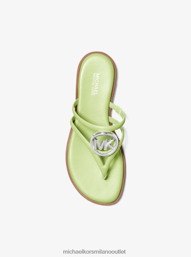 Michael Kors sandalo hampton in pelle donne brt limetta P06L0L1946 scarpe