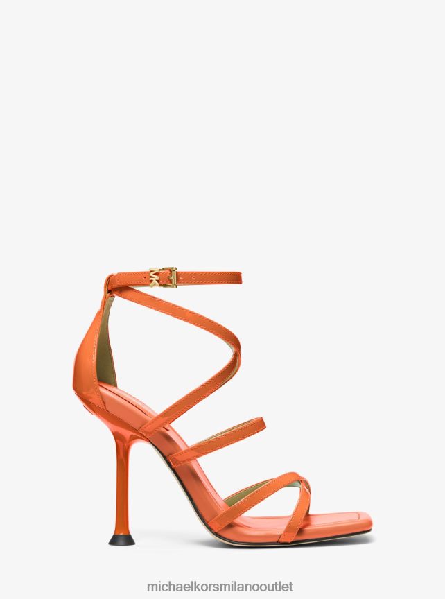 Michael Kors sandalo imani in vernice donne albicocca P06L0L1861 scarpe
