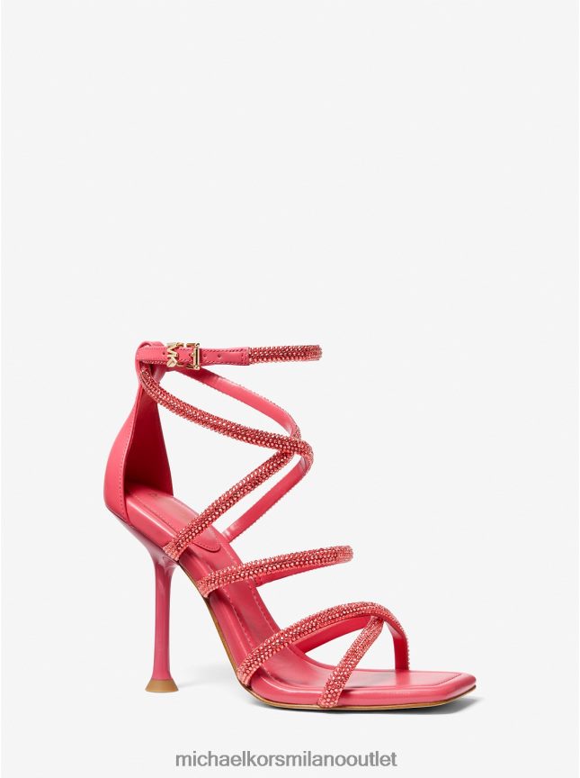 Michael Kors sandalo in scuba e finta pelle con decorazioni imani donne geranio P06L0L1989 scarpe