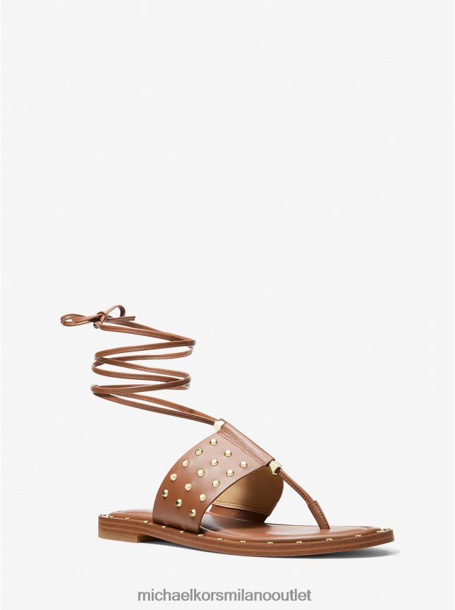 Michael Kors sandalo jagger in pelle con borchie donne bagaglio P06L0L1827 scarpe