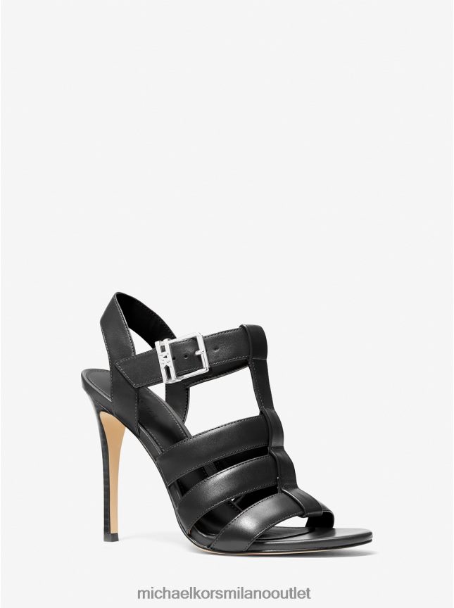 Michael Kors sandalo jagger in pelle donne nero P06L0L1928 scarpe