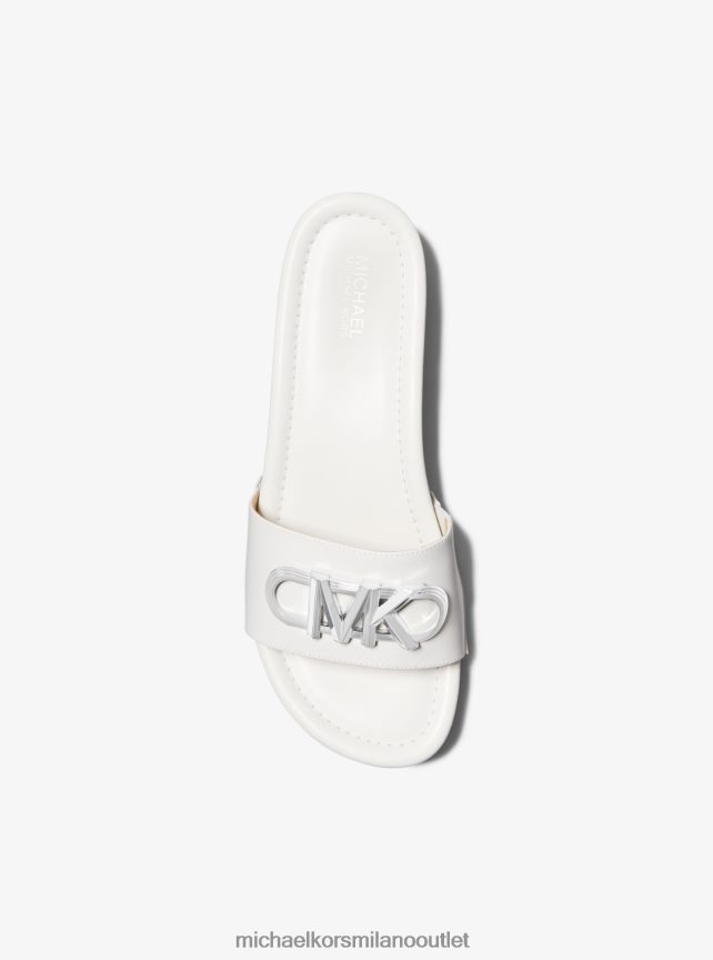 Michael Kors sandalo parker in pelle con plateau donne bianco ottico P06L0L1872 scarpe