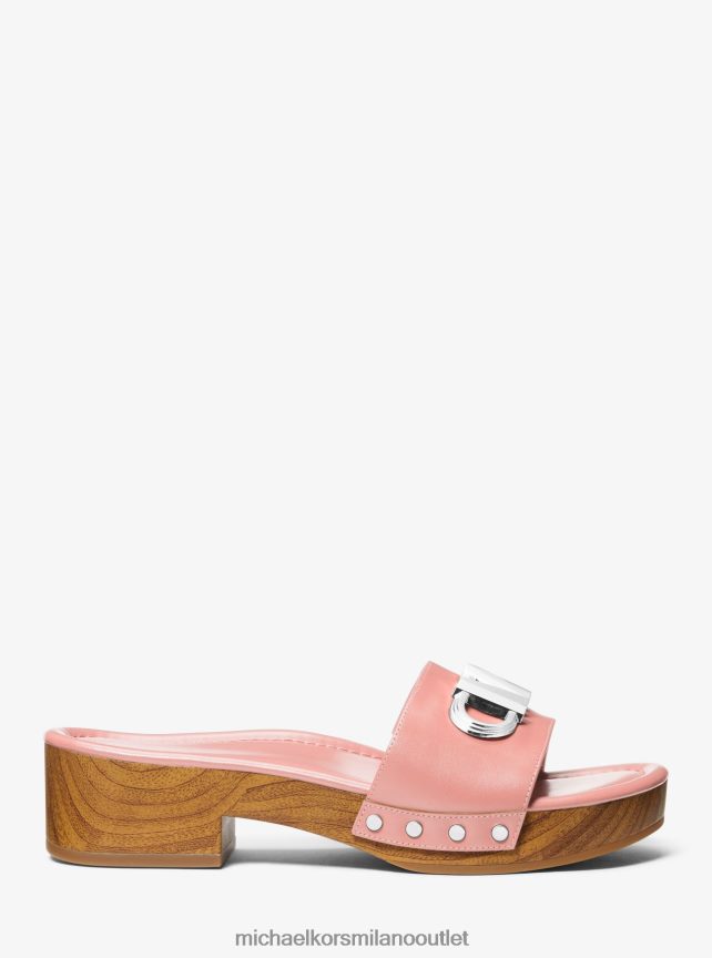 Michael Kors sandalo parker in pelle con plateau donne rosa P06L0L1873 scarpe