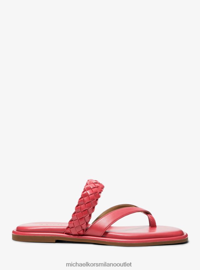 Michael Kors sandalo slide alba in ecopelle intrecciata donne dalia P06L0L2053 scarpe