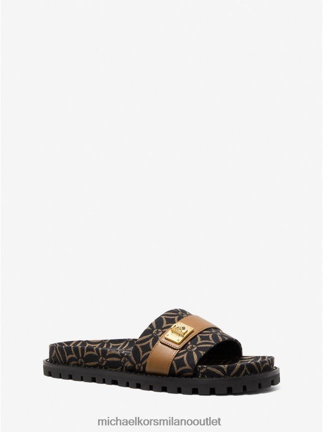 Michael Kors sandalo slide in jacquard con logo Padma donne buccia multi P06L0L1927 scarpe