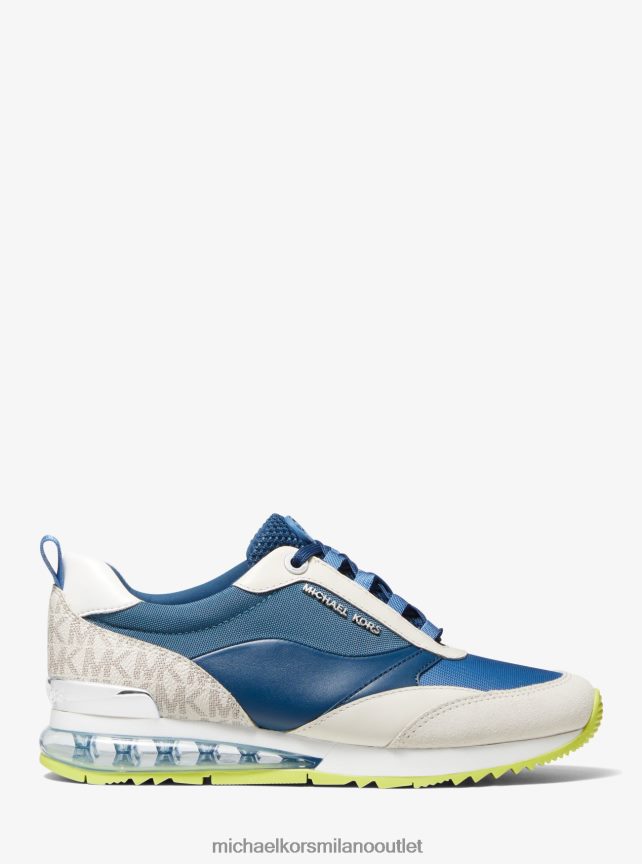 Michael Kors Allie Stride Extreme scarpa da ginnastica multimediale mista donne fiume blu P06L0L1800 scarpe