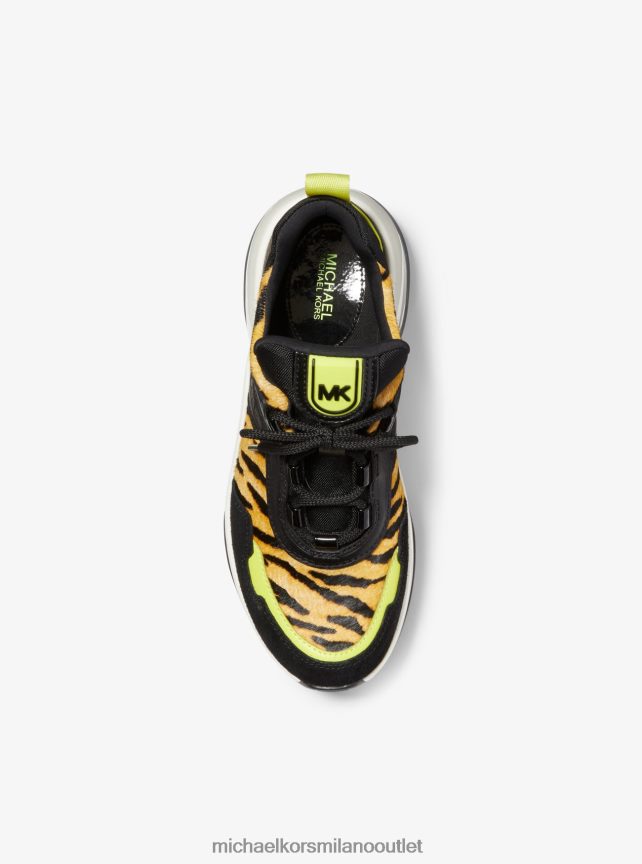 Michael Kors Olympia Extreme scarpa da ginnastica multimediale mista donne nero P06L0L1731 scarpe