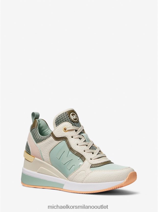 Michael Kors crista trainer multimediale misto donne pl giada mlti P06L0L1735 scarpe