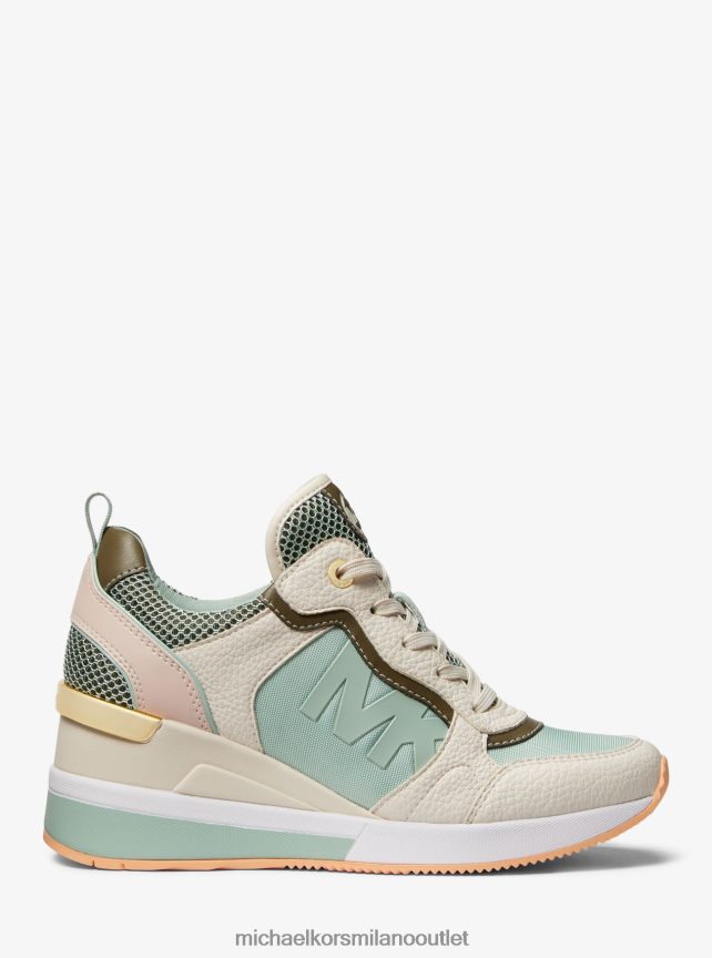 Michael Kors crista trainer multimediale misto donne pl giada mlti P06L0L1735 scarpe