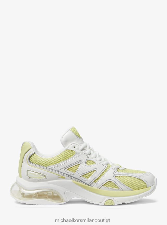 Michael Kors kit scarpa da ginnastica estrema in mesh e pelle donne yuzu multi P06L0L1774 scarpe