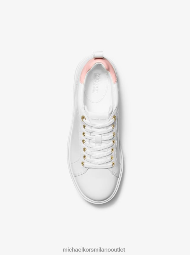 Michael Kors scarpa da ginnastica in pelle emmett donne rosa P06L0L1705 scarpe