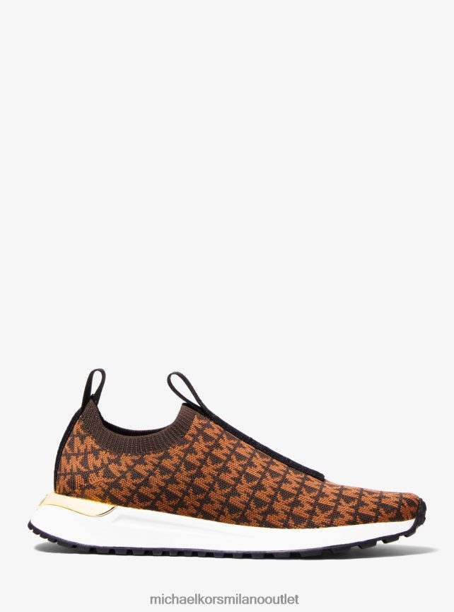 Michael Kors scarpa da ginnastica slip-on jacquard con logo body donne marrone P06L0L1724 scarpe