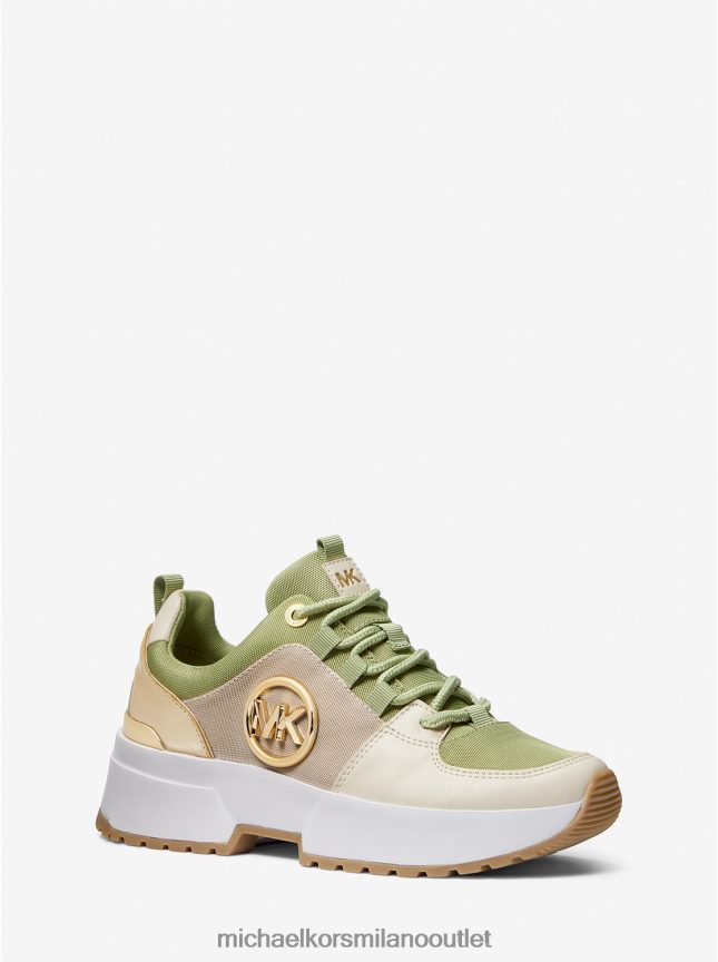 Michael Kors scarpe da ginnastica in tela cosmo donne lt salvia mlti P06L0L1789 scarpe