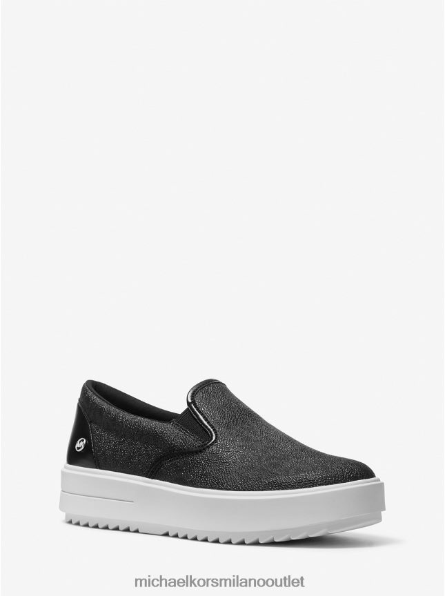 Michael Kors sneaker slip-on con logo Emmett donne nero P06L0L1717 scarpe