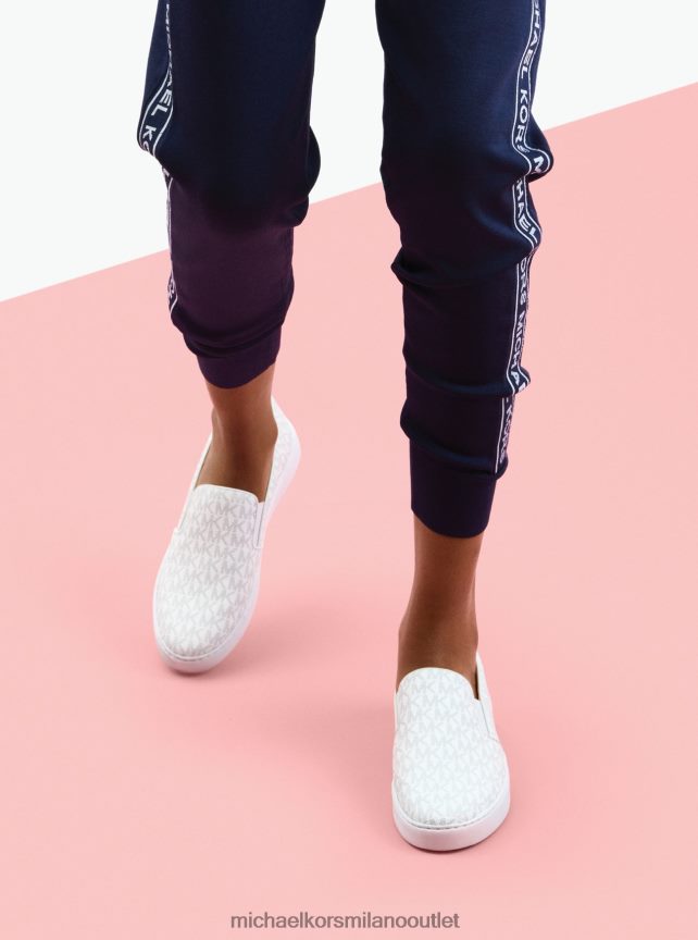 Michael Kors sneaker slip-on con logo keaton donne brillante cosa P06L0L1767 scarpe