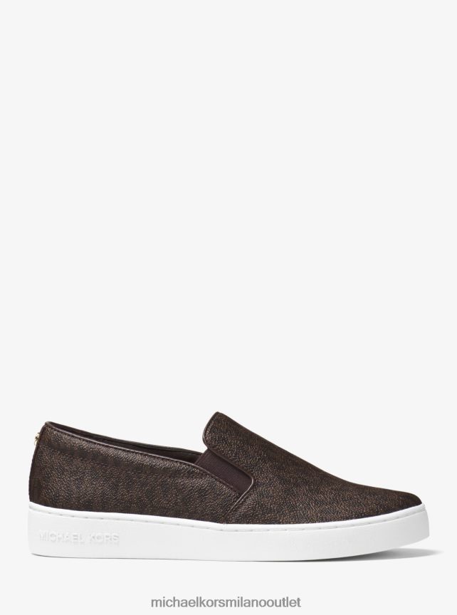 Michael Kors sneaker slip-on con logo keaton donne marrone P06L0L1768 scarpe