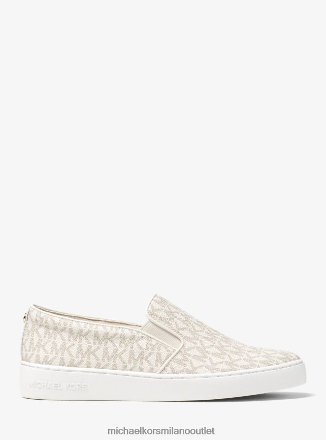 Michael Kors sneaker slip-on con logo keaton donne vaniglia P06L0L1769 scarpe
