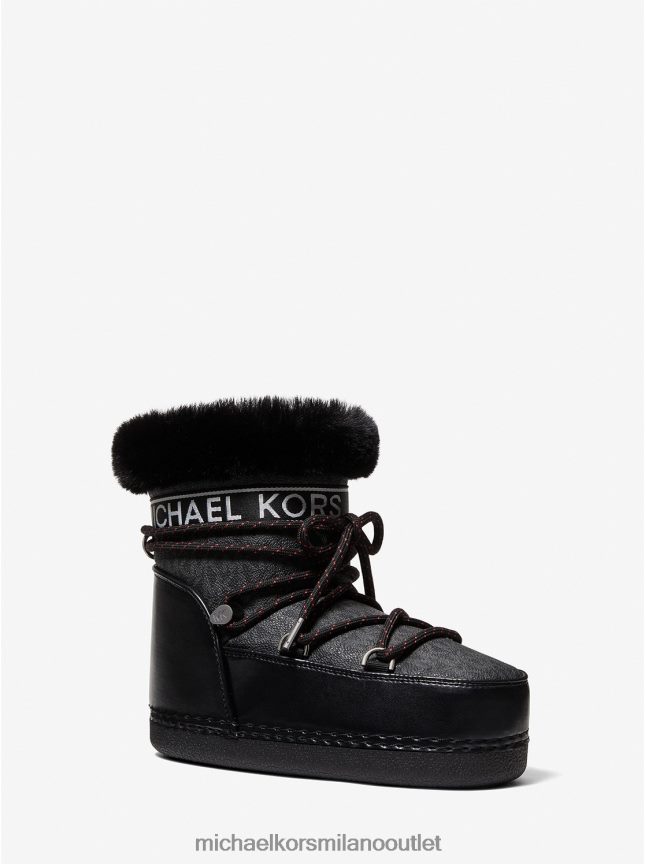 Michael Kors Stivale da neve con logo Zelda donne nero P06L0L2115 scarpe