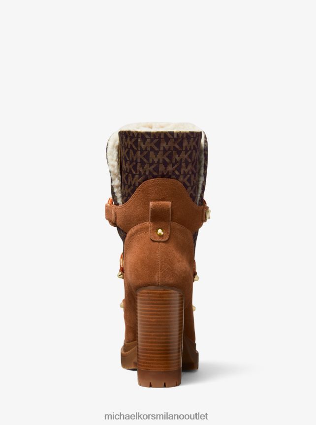 Michael Kors Stivaletto in nylon e nabuk con stampa logo Culver donne bagaglio P06L0L2095 scarpe