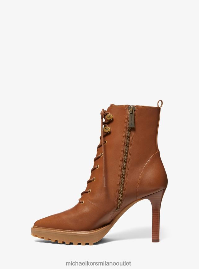 Michael Kors Stivaletto stringato Kyle in pelle donne bagaglio P06L0L2093 scarpe