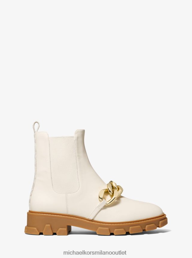 Michael Kors stivale in pelle decorata scarlett donne lt. panna P06L0L2181 scarpe