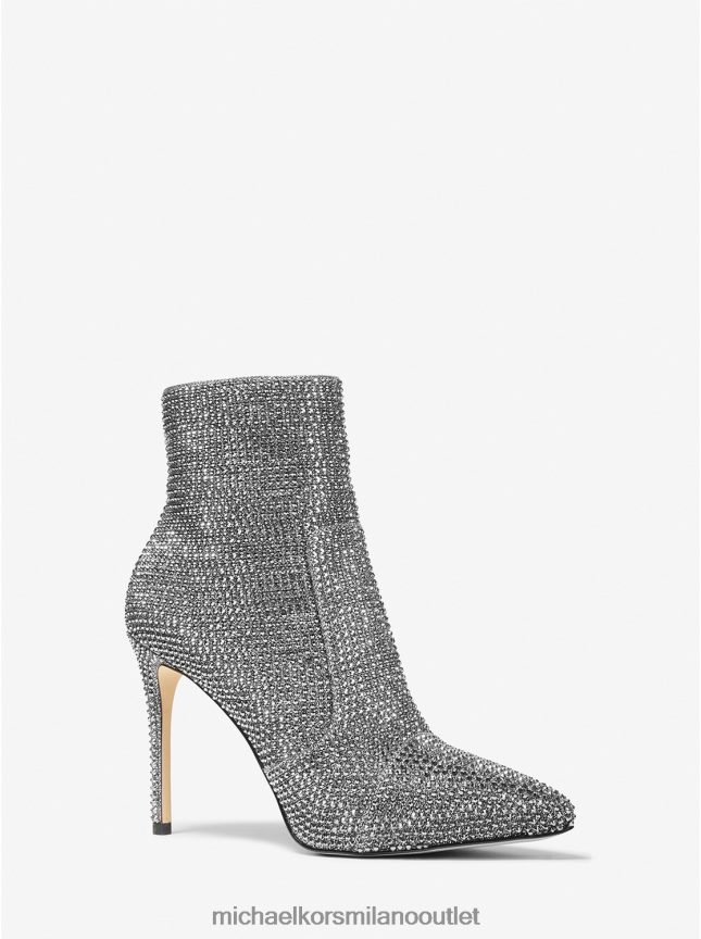 Michael Kors stivale in rete a catena glitter impreziosito rue donne antracite P06L0L2156 scarpe