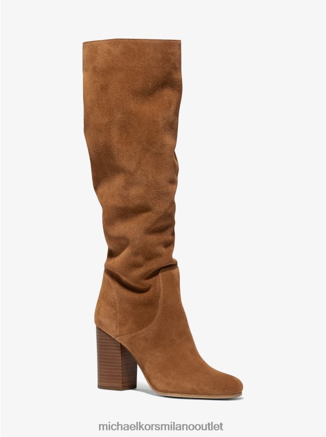 Michael Kors stivale leigh in pelle scamosciata donne bagaglio P06L0L2122 scarpe