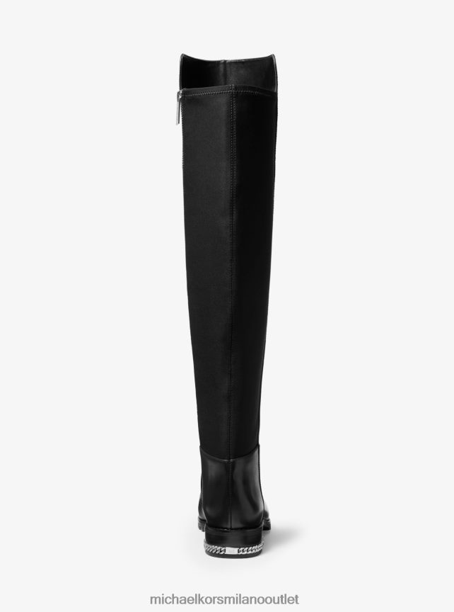 Michael Kors stivale sabrina in pelle stretch donne nero P06L0L2141 scarpe