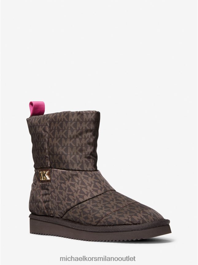 Michael Kors stivale slip-on con logo Stark donne marrone P06L0L2189 scarpe