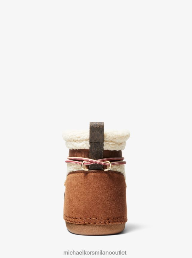 Michael Kors zelda sherpa e stivale in finta pelle scamosciata donne naturali/bagagli P06L0L2110 scarpe