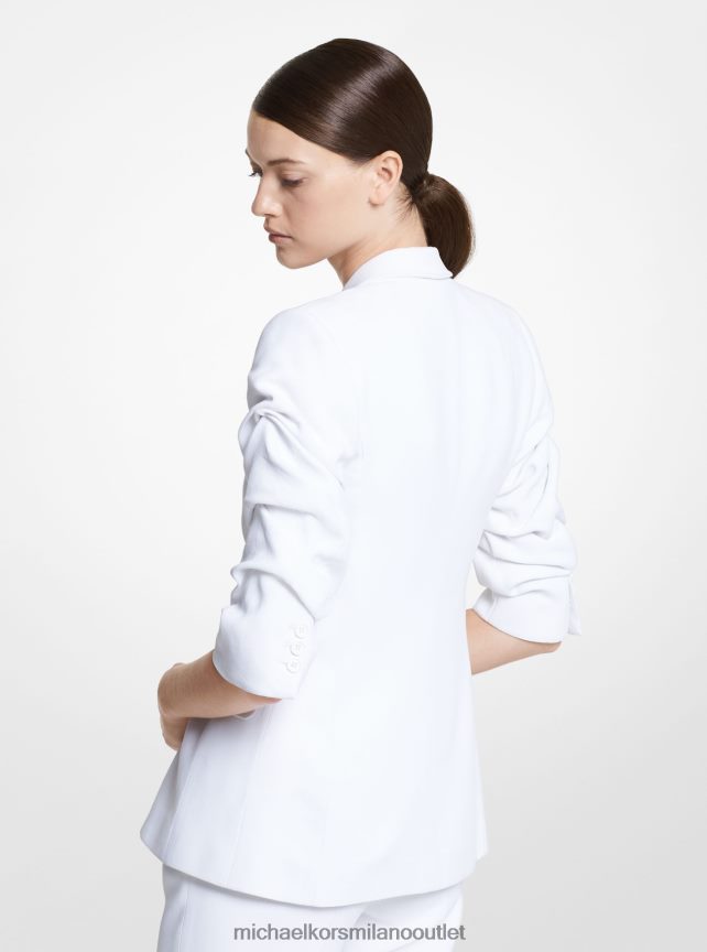 Michael Kors blazer della collezione in doppio crêpe zibellino con maniche schiacciate donne bianco ottico P06L0L3655 vestiario