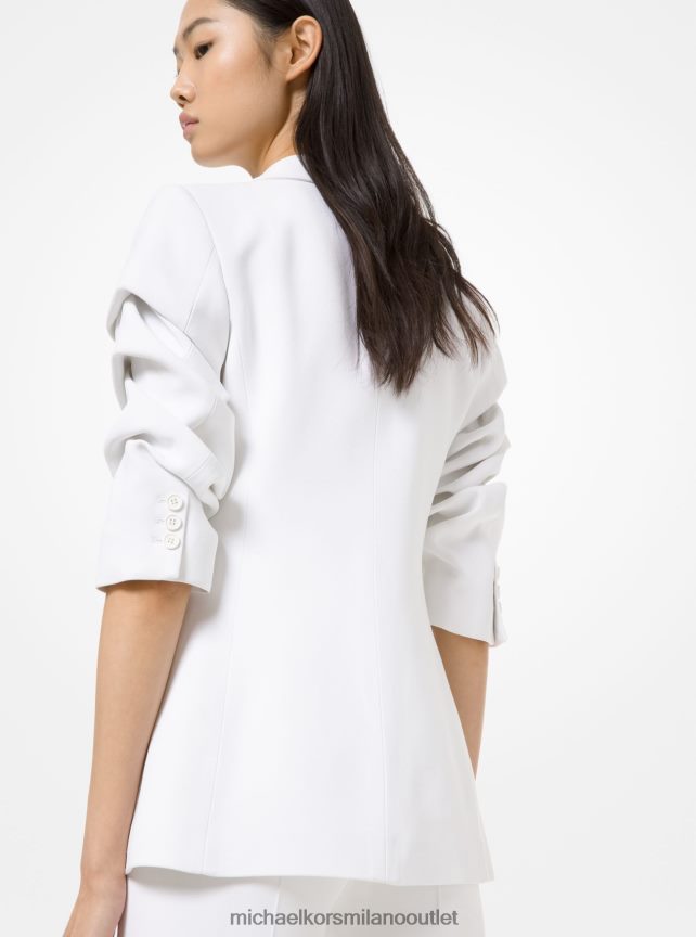 Michael Kors blazer della collezione in doppio crêpe-zibellino con maniche schiacciate donne bianco ottico P06L0L3724 vestiario