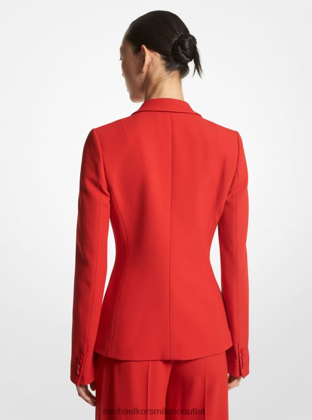 Michael Kors giacca di collezione in doppio crêpe zibellino donne papavero P06L0L3491 vestiario