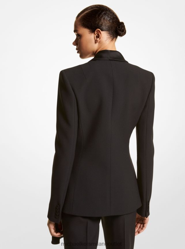 Michael Kors giacca/sciarpa della collezione in doppio crêpe zibellino donne nero P06L0L3761 vestiario