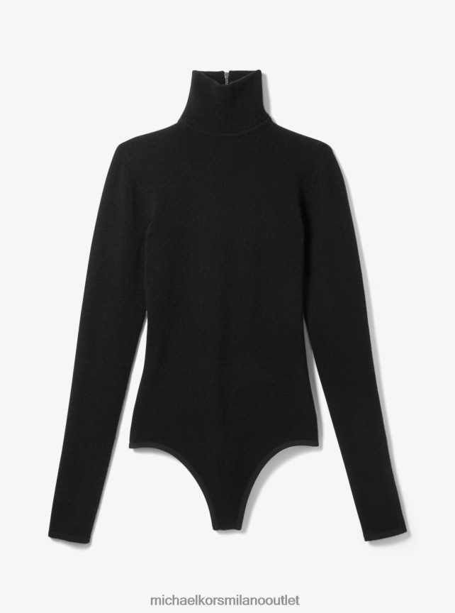 Michael Kors Body a collo alto in cashmere stretch della collezione donne nero P06L0L3700 vestiario