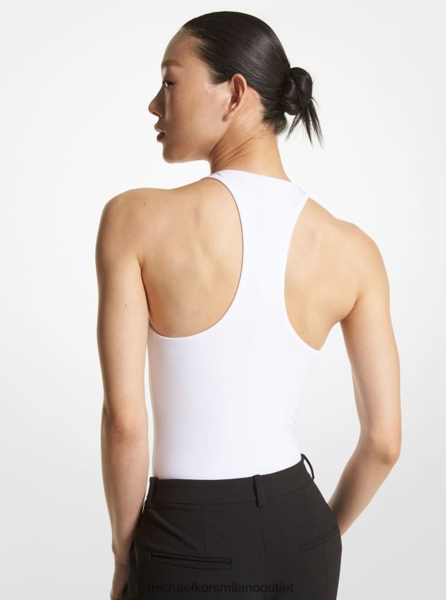 Michael Kors body della collezione in jersey opaco donne bianco ottico P06L0L3511 vestiario