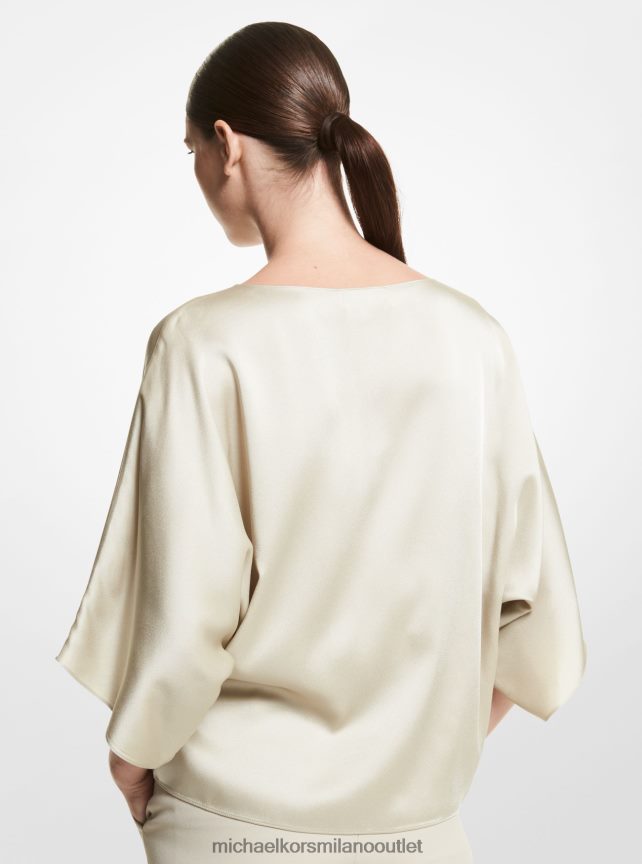 Michael Kors collezione nikki camicetta in charmeuse di raso donne calcolo P06L0L3664 vestiario