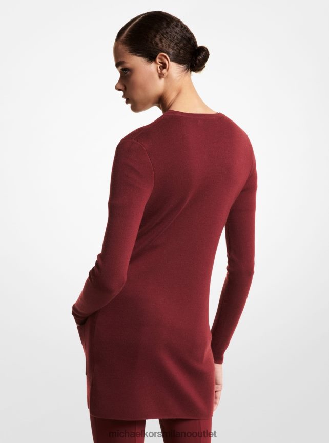 Michael Kors cardigan in cashmere della collezione bette donne Borgogna P06L0L3682 vestiario