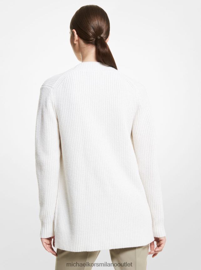 Michael Kors cardigan in misto cashmere della collezione donne bianco ottico P06L0L3667 vestiario
