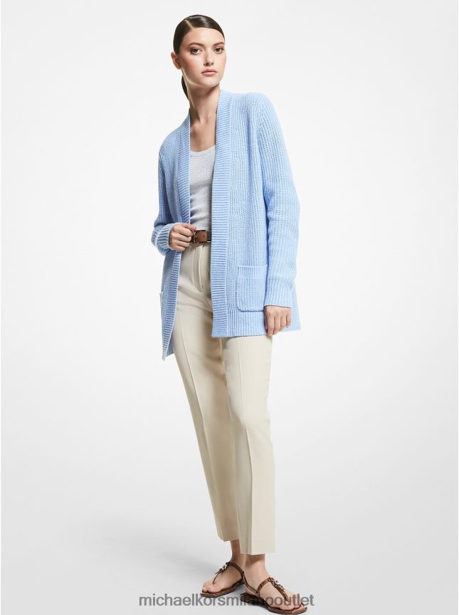 Michael Kors cardigan in misto cashmere della collezione donne blu oxford P06L0L3665 vestiario