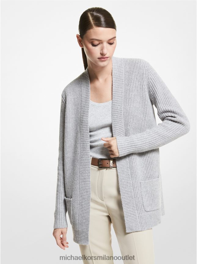 Michael Kors cardigan in misto cashmere della collezione donne grigio perla P06L0L3668 vestiario